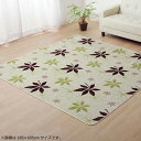 ラグ カーペット 『WSプランタ』 グリーン 約200×300cm (ホットカーペット対応) 9810942【同梱・代引き不可】