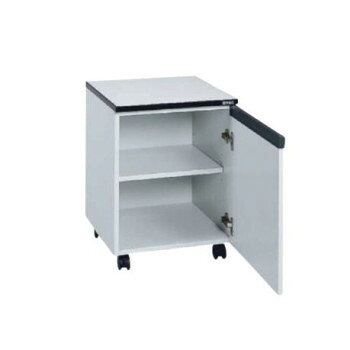 サカエ 木製キャビネットワゴン メラミン仕上げ 中棚1段付 LC-0【同梱・代引き不可】