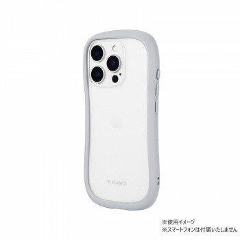 iPhone16 Pro　ViAMO freely　耐衝撃ガラスケース　ライトグレー　LN-IP24VMFLGY【同梱・代引き不可】