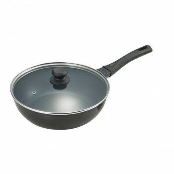 『たいめいけん』アルミ鋳物炒め鍋28cm・ガラス蓋付 TM-124【同梱・代引き不可】