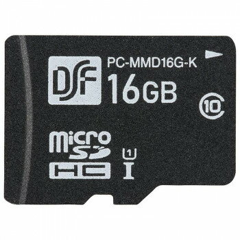 OHM 高耐久マイクロSDメモリーカード 16GB PC-MMD16G-K【同梱・代引き不可】 OHM 高耐久マイクロSDメモリーカード 16GB PC-MMD16G-K【同梱・代引き不可】