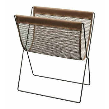 日本製　SAKI(サキ) サイドワゴン・メッシュ×合皮 Lブラックフレーム ブラウン R-345・B【同梱・代引き不可】