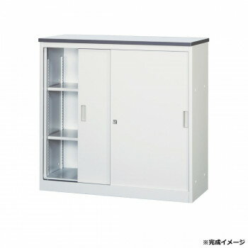 システムカウンター 書庫型ハイカウンター W900 鍵・棚板2枚付 CVA-9HS-G【同梱・代引き不可】