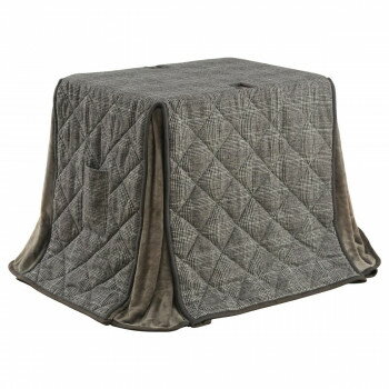 バラン ツイード調 こたつ掛布団 184×204cm グレー 1181581134130【同梱・代引き不可】