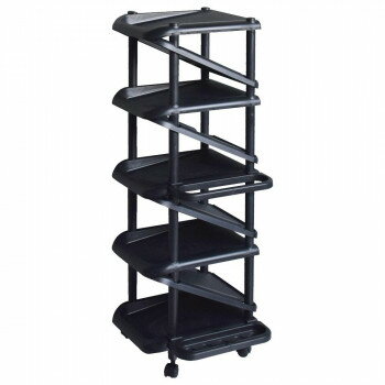 吉川国工業所　シューズラックエタージ9段　BK・ブラック【同梱・代引き不可】