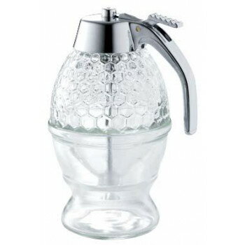 佐藤金属興業　SALUS　ハニーディスペンサー　受皿式　ガラス【同梱・代引き不可】