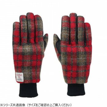SDG-3350 ハリスツイードライディンググローブ レッドチェック L SDG-3350-RD-L【同梱・代引き不可】(2)