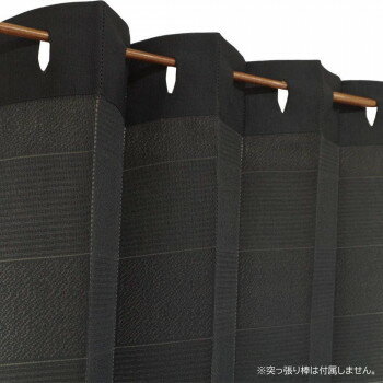 Arie(アーリエ) 間仕切カーテン シキルクン 100×260 BK 725945100260009【同梱・代引き不可】