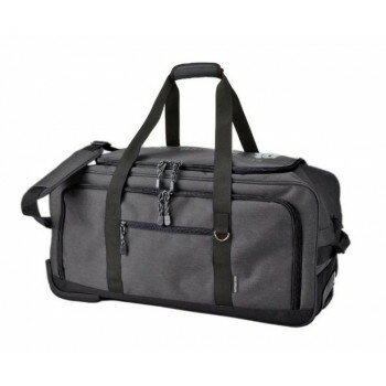 スワン CAPTAIN STAG 杢ポリ ボストンキャリー ブラック 1253【同梱・代引き不可】