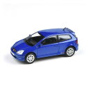 JADI ホンダ シビック タイプR EP3 01 ビビッドパールブルー LHD 1/64スケール PA55346【同梱・代引き不可】