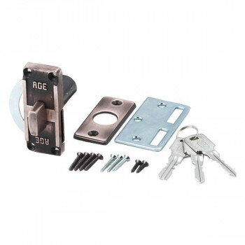 G-143 鎌錠(小)ブロンズ 3本キー 00071143-001【同梱・代引き不可】