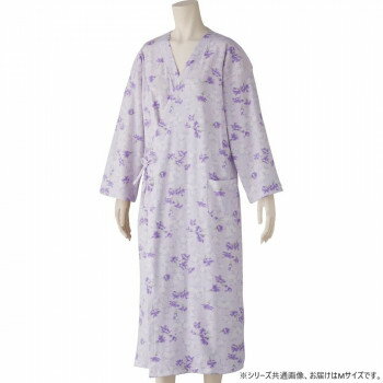 ケアファッション 打合せネグリジェ(婦人) パープル M 80008311【同梱・代引き不可】