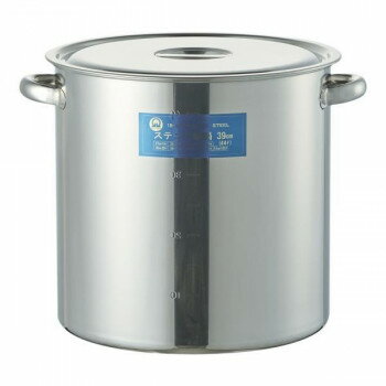 遠藤商事　SA18-8　寸胴鍋(目盛付)　39cm　AZV11039【同梱・代引き不可】