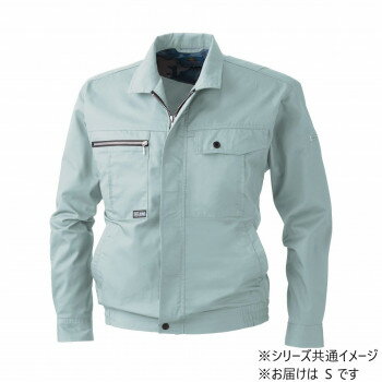 桑和 193 長袖ブルゾン Sサイズ モスグリーン(107) BULL WORKS【同梱・代引き不可】