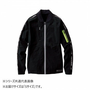 桑和 0388-00 長袖ブルゾン Sサイズ ブラック(4)【同梱・代引き不可】