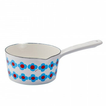 豊琺瑯　Plune.(プルーン)　ホーロー両口ミルクパン　15cm　WT・ホワイト　OHANA　YJM-106【同梱・代引き不可】