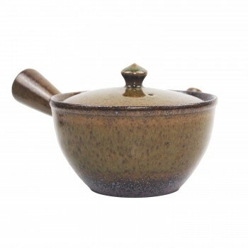 M1160 ベンリー急須2号末広ビードロたたき 萬古焼【同梱・代引き不可】