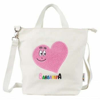 BARBAPAPA(バーバパパ) 帆布ショルダーバッグ ナチュラル(サガラ刺繍) CKBP026【同梱・代引き不可】