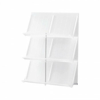 吉川国工業所　シューズラック3段　ホワイト【同梱・代引き不可】