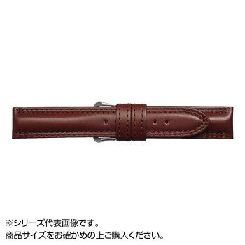 MIMOSA(ミモザ) 時計バンド ATカーフ 19mm ブラウン (美錠:銀) CAT-C19【同梱・代引き不可】