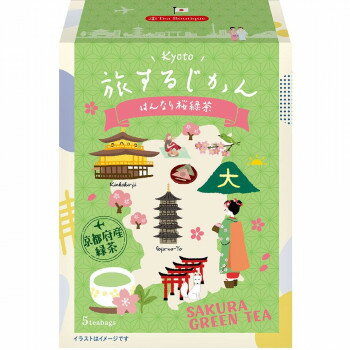 ティーブティック 旅するじかん　はんなり桜緑茶5TB×12セット 52125【同梱・代引き不可】