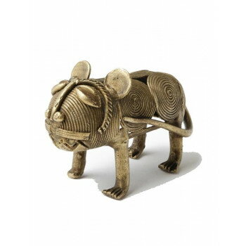 東京かんかん オブジェ 真鍮レオパード AFHH-264【同梱・代引き不可】