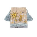 東京かんかん タロット刺繍巾着 スター M26-1885B【同梱・代引き不可】