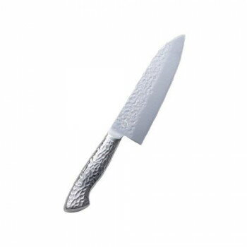 燕熟の技 オールステンレス槌目三徳包丁180mm EJRK-3000【同梱・代引き不可】