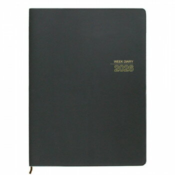 コレクト ダイアリー 2026年版 見開き1週間 バーチカル A4判 糸かがりとじ D-442【同梱・代引き不可】