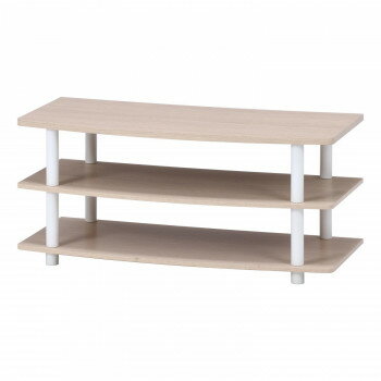 不二貿易　（C/D:97530） TVラック 90 ホワイトウォッシュ【同梱・代引き不可】