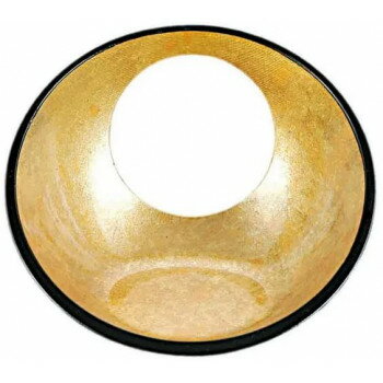 福井クラフト　日月かまくら盛器大)二色金箔 51017310【同梱・代引き不可】