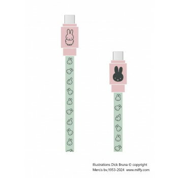ミッフィー PD60W対応 USB2.0 Type-Cケーブル ミッフィー MF-473B【同梱・代引き不可】