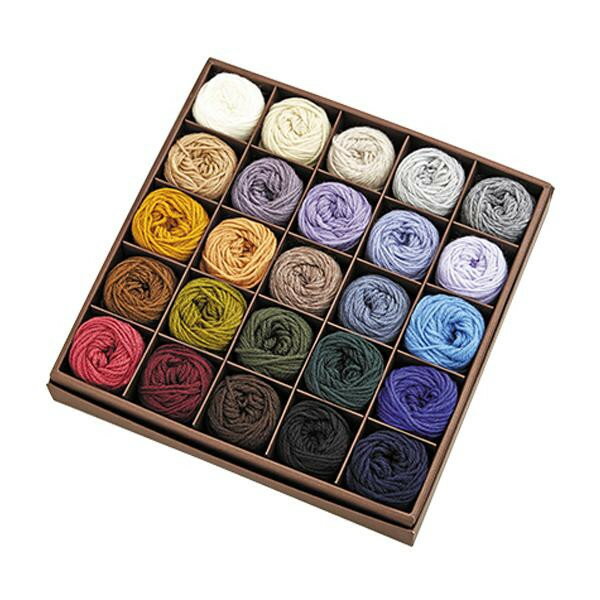 ハマナカ リッチモア 毛糸アソート パーセントミニ 1/100 10g巻 25色セット H620-027【同梱・代引き不..