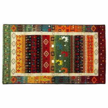 トルコ製 ウィルトン織り 玄関マット ギャッベ 約70 120cm 2050579【同梱・代引き不可】