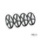 G-FORCE ジーフォース 1/10 SET-UP WHEEL Black・G0092【同梱・代引き不可】