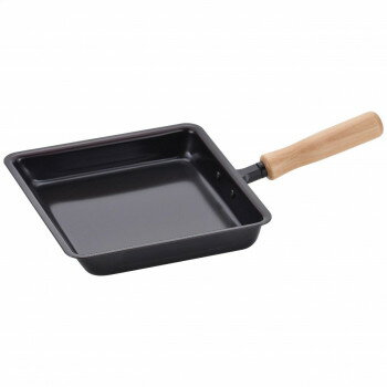 千歳 木柄玉子焼器 CS-014 8240-131【同梱・代引き不可】