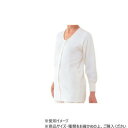 神戸生絲 婦人キルト前開き長袖(マジック付) M BM2 オフホワイト【同梱・代引き不可】(4)
