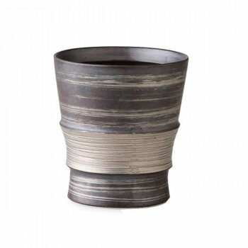 58517 波佐見焼 銀彩 ワビカップ 275ml【同梱・代引き不可】