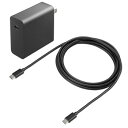 サンワサプライ USB PD対応AC充電器(PD100W・TypeCケーブル付き) ACA-PD93BK【同梱・代引き不可】(2)