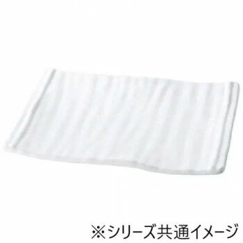 福井クラフト　28.5ナタ目長角皿白グロス 51025060【同梱・代引き不可】