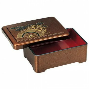 福井クラフト　天丼重 梨地御所車(蓋親) 45151440【同梱・代引き不可】