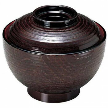 福井クラフト　TA5寸平筋丼椀 栃内朱 33500660【同梱・代引き不可】