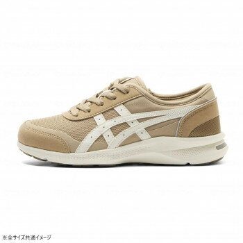 アシックス商事 ウェルネスウォーカー 1292A066 ベージュ×オフホワイト 22.0cm 1292A066 252547【同梱・代引き不可】