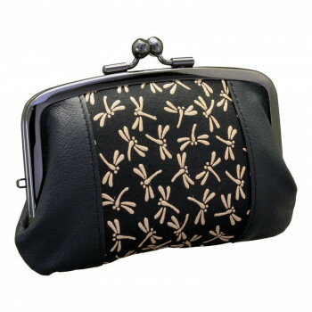 印伝 トンボ柄ガマ口財布 KP017-17 5260-497【同梱・代引き不可】