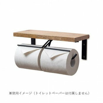 トイレットペーパーホルダー ダブル BK 41391【同梱・代引き不可】
