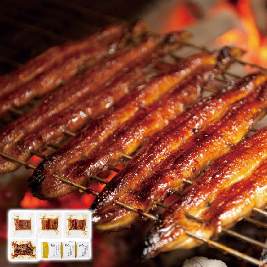 【エントリーで最大100%ポイントバック】 九州産うなぎ蒲焼切身3枚＆めしの具(ごぼう入)セット お歳暮 ..