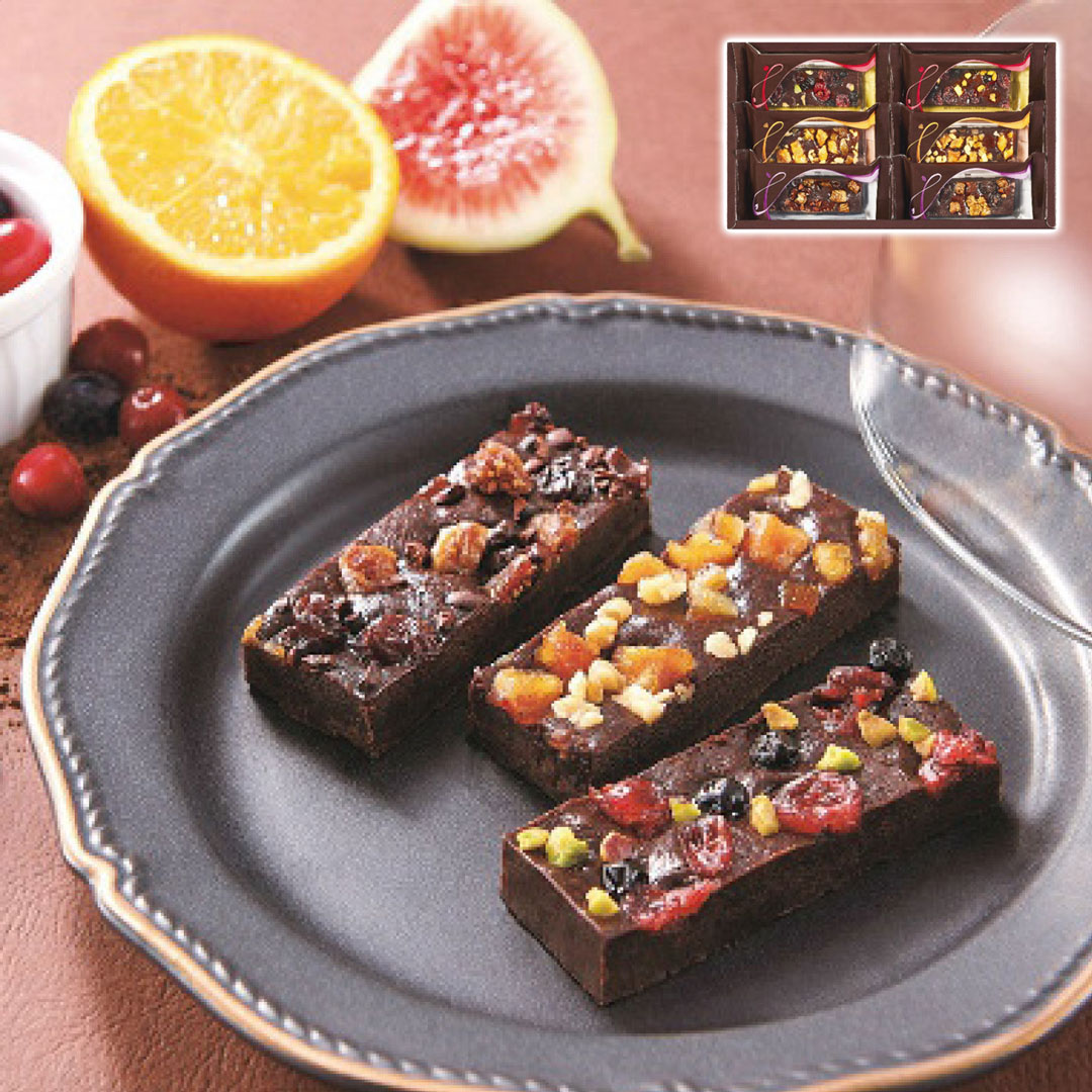 贅沢フルーツのガトーショコラ FGA-15 お歳暮 冬ギフト ひととえ 冬の贈り物 年末ギフト 感謝の贈り物 お世話になった方に 【代引不可】