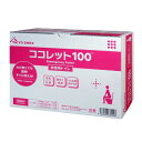 ※代金引換決済はご利用いただけません。※メーカー直送品の為、配送日時指定・キャンセル・返品不可。・広告文責(イー・エム・エー株式会社 TEL 022-451-8721)■商品内容非常用簡易トイレ100回分水洗トイレが使えなくなったとき用A4サイズ、シュリンク包装で水回りへの備蓄可ココレット100の使い方(パッケージ開閉面に記載)1.便座を上げる　排便袋(銀)1枚をセット　便座を下げる2.用をたす(大 小)　凝固剤(赤)1袋を振りかける　紙、生理用品等を入れる3.便座を上げる　排便袋(銀)を取り出す4.空気を抜いてねじる　縦結びを2回する5.大型外袋(白)をセットする　ごみ箱に入れ回収を待つ■商品スペック1個サイズ:幅29.7×奥行21×高さ8.5cm1個重さ:2.4kgケース(6個入):幅44×奥行32×高さ28cmケース重さ:14.4kgセット内容●排便袋 100枚　材質:LDPE(低密度ポリエチレン) 色:シルバー　サイズ:幅65×高さ40cm　特徴:透けず破れにくい●抗菌性凝固剤 100個　材質:高分子給水ポリマー　容量:7g　効果:凝固、抗菌、消臭　凝固量:500ml●大型外袋 10枚　材質LDPE(低密度ポリエチレン)　色:白　サイズ:幅65×高さ80cm※10年有効※5人3日分■送料・配送についての注意事項●本商品の出荷目安は【3 - 5営業日　※土日・祝除く】となります。●お取り寄せ商品のため、稀にご注文入れ違い等により欠品・遅延となる場合がございます。●本商品は仕入元より配送となるため、沖縄・離島への配送はできません。