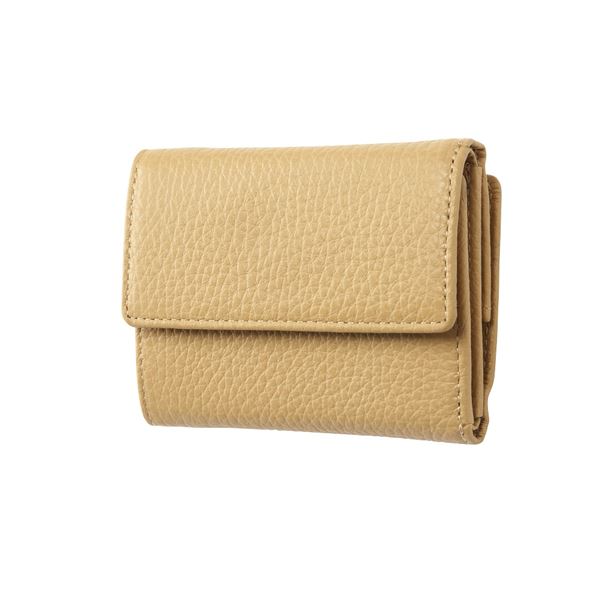 フリュー 薄い財布 メンズ FRUH（フリュー） イタリアンレザー 3つ折り財布 コンパクトウォレット GL032-BE ベージュ(同梱・代引き不可)