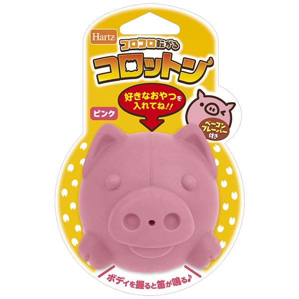 （まとめ）ハーツ コロットン ピンク【×5セット】 (犬用玩具)(同梱・代引き不可)